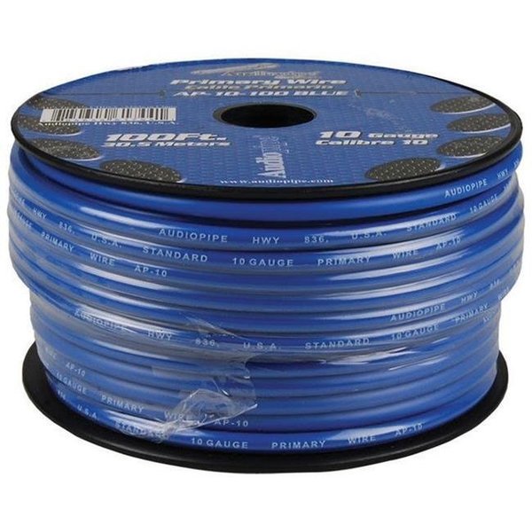 Aish 100 ft. 10 gauge Primary Wire; Blue AI142885